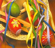 Easter Eggs and Ribbons at the Prague Easter Markets